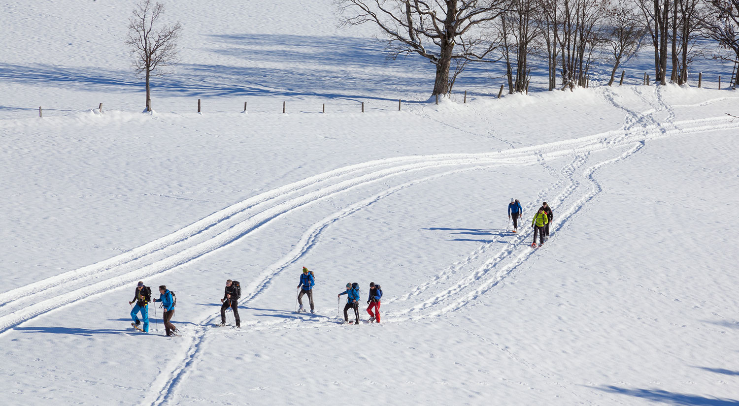 Winterwandern direkt vom Haus mitten in der Natur