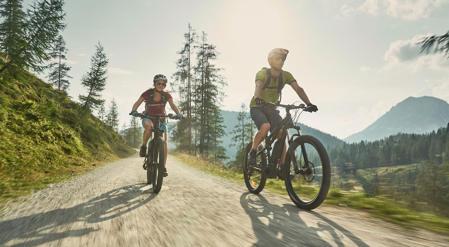 Vom Hochegg mit dem Bike losstarten (c) Peter Burgstaller
